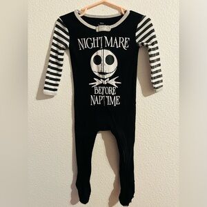 Disney Nightmare Before Christmas Baby Zippy Pajama Footies Size 12 M